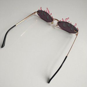 Red Flame Black Tinted Sunglasses